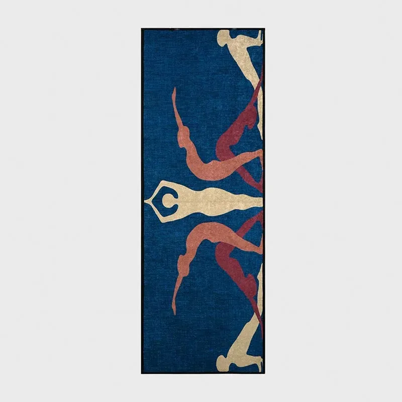 Asana Blue Polyester Yoga Mat